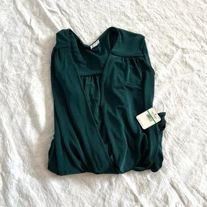 Free People Green Turnt Thong Bodysuit